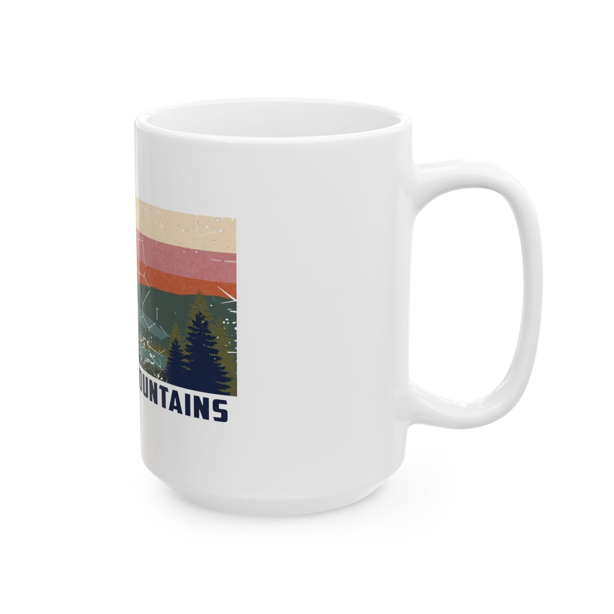 Porcupine Mountains Vintage Sunset Ceramic Mug Style 2 (11oz/15oz) - Image 9
